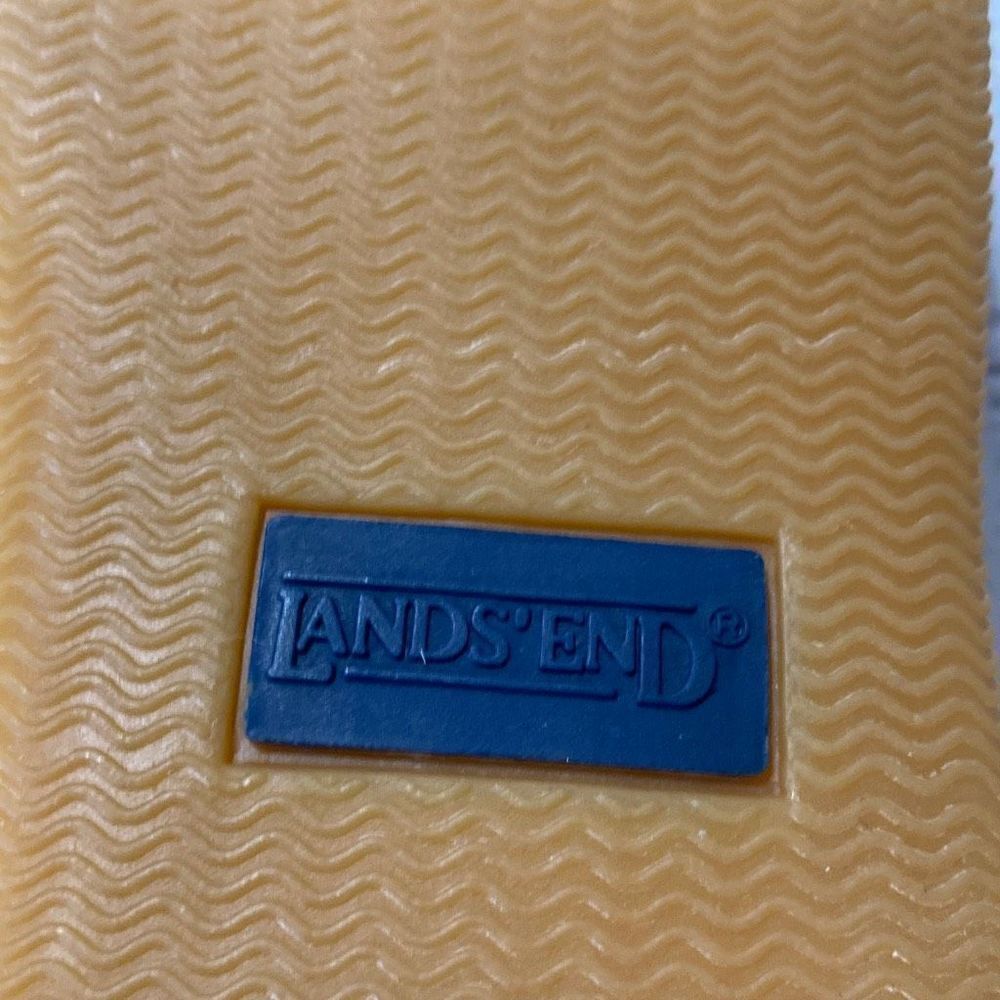 Lands End Leather Slide Mules‎ Blue 6 Wide - Picture 10 of 11